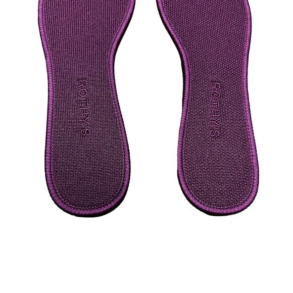 Rothy’s The Flat Burgundy Plum Chevron Women’s Size 10 - Picture 6 of 8